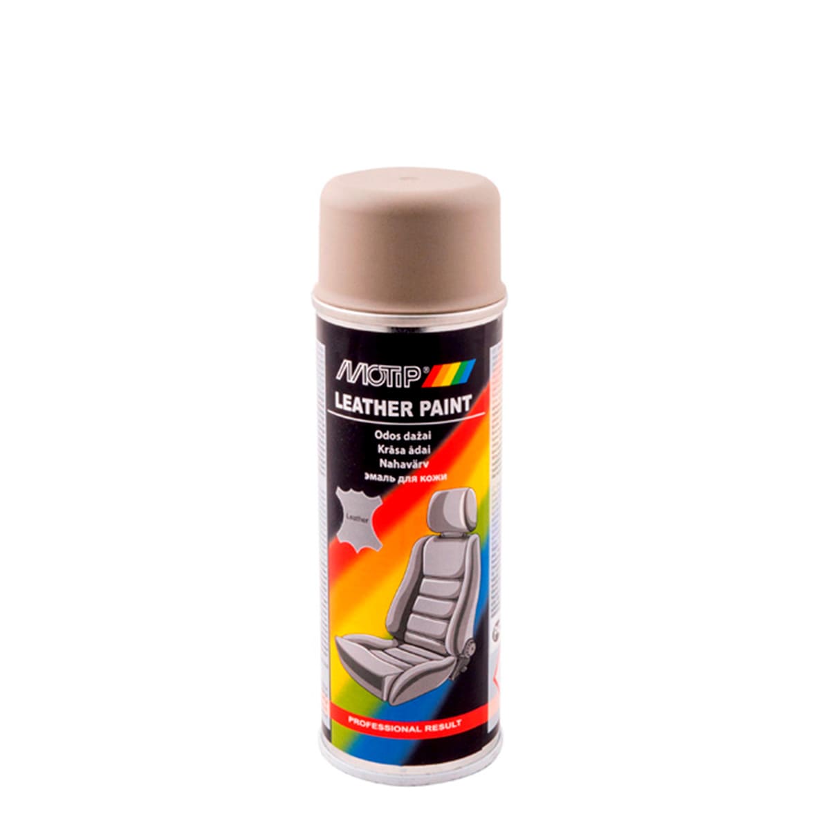 Емаль бежево - коричнева для фарбування шкіри Motip Leather Paint 200 мл