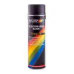 Емаль текстурна  чорна для пластику Motip Texture Spray Black  500 мл