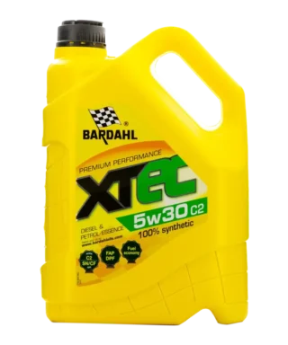 Моторна олива Bardahl XTEC 5W30 C2 4-5л синтетика для PSA та Renault